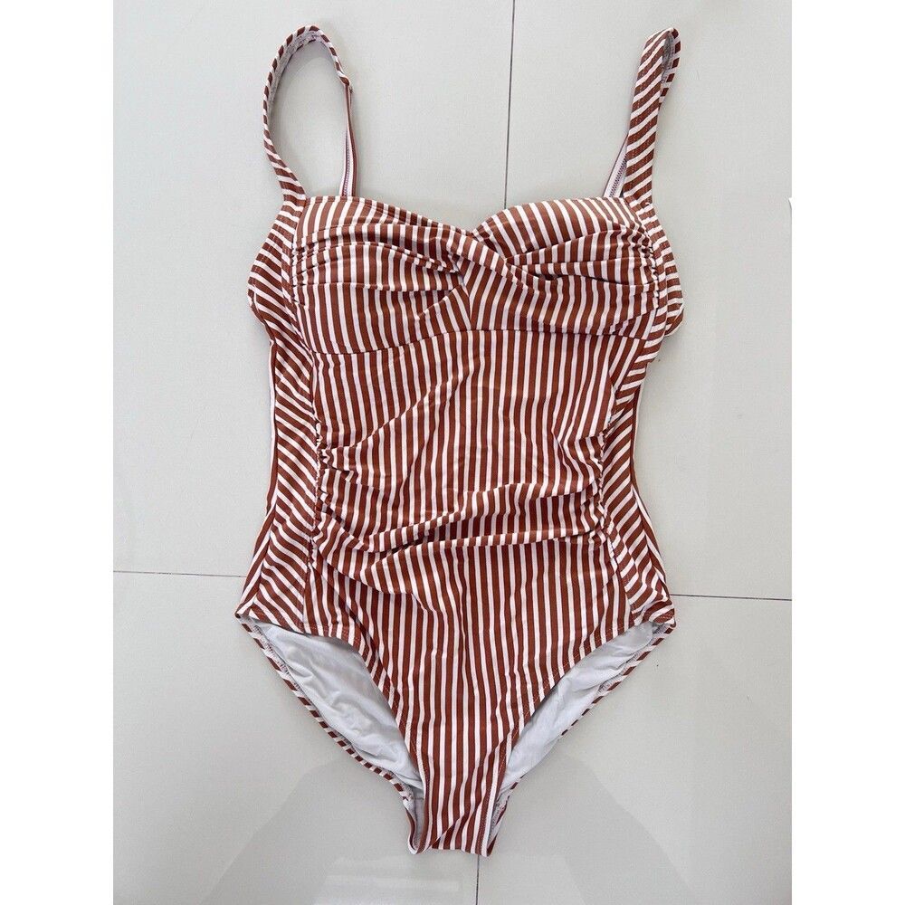 Nip Tuck Swim One Piece Swimsuit Tummy Control Ruched Slimming Molded Cup 8 - Picture 2 of 11